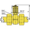 Messkupplung mit Durchgangsverschraubung leichte Reihe SMK20-8L-PG